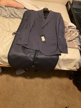 Tailored Fit Blue & Pink Prince of Wales Plaid 1913 Suit Jacket